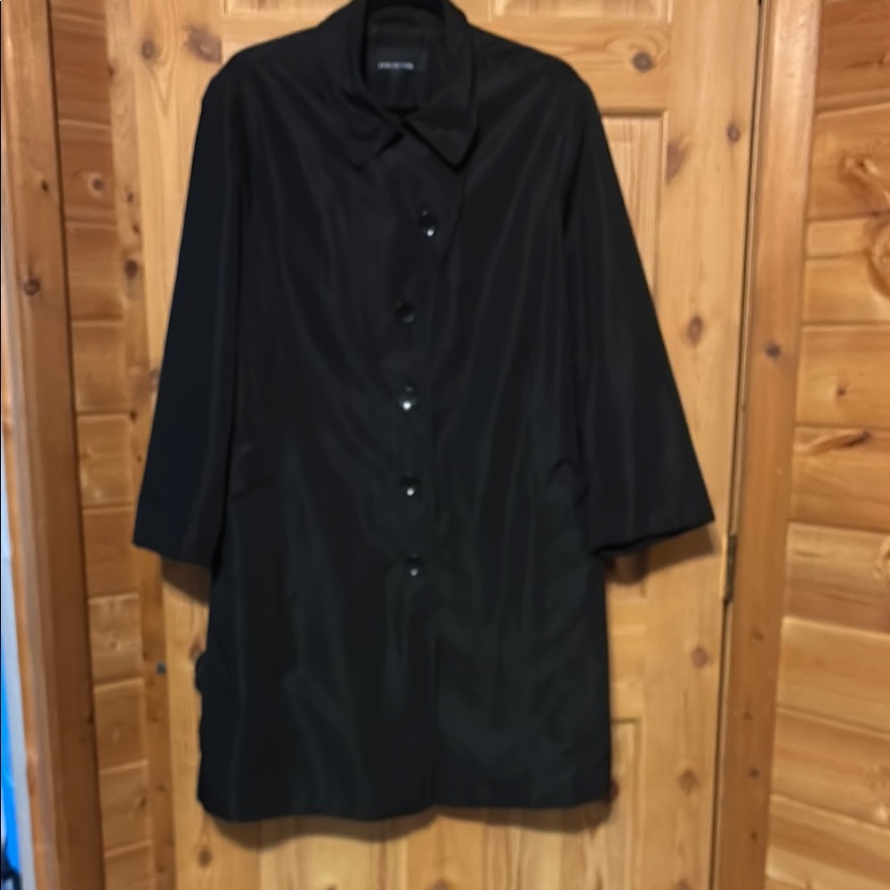 Jones New York Black Trench Coat